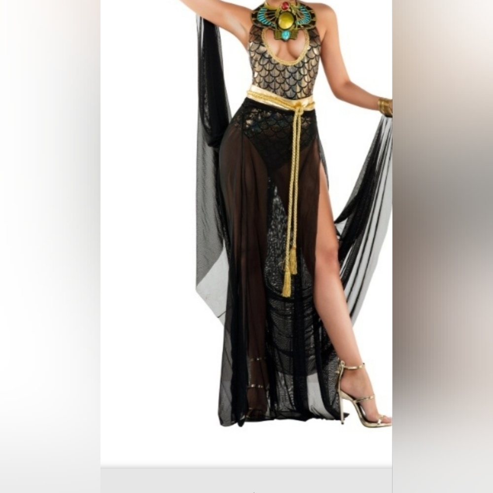 Black and Gold Sheer Cover-Up